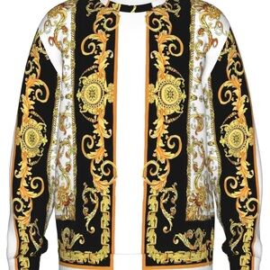 Chinese Laundry Black and Gold Ornate Jacket